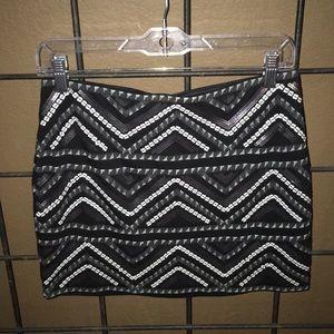 Express sequin skirt